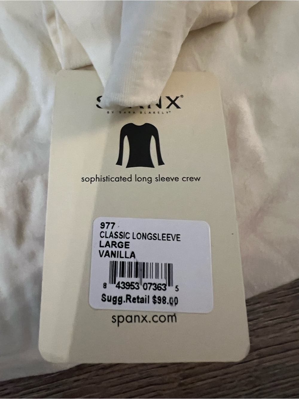 SPANX Off White Women's Bodysuit Tag with On Top Graphic - Picture 2 of 4